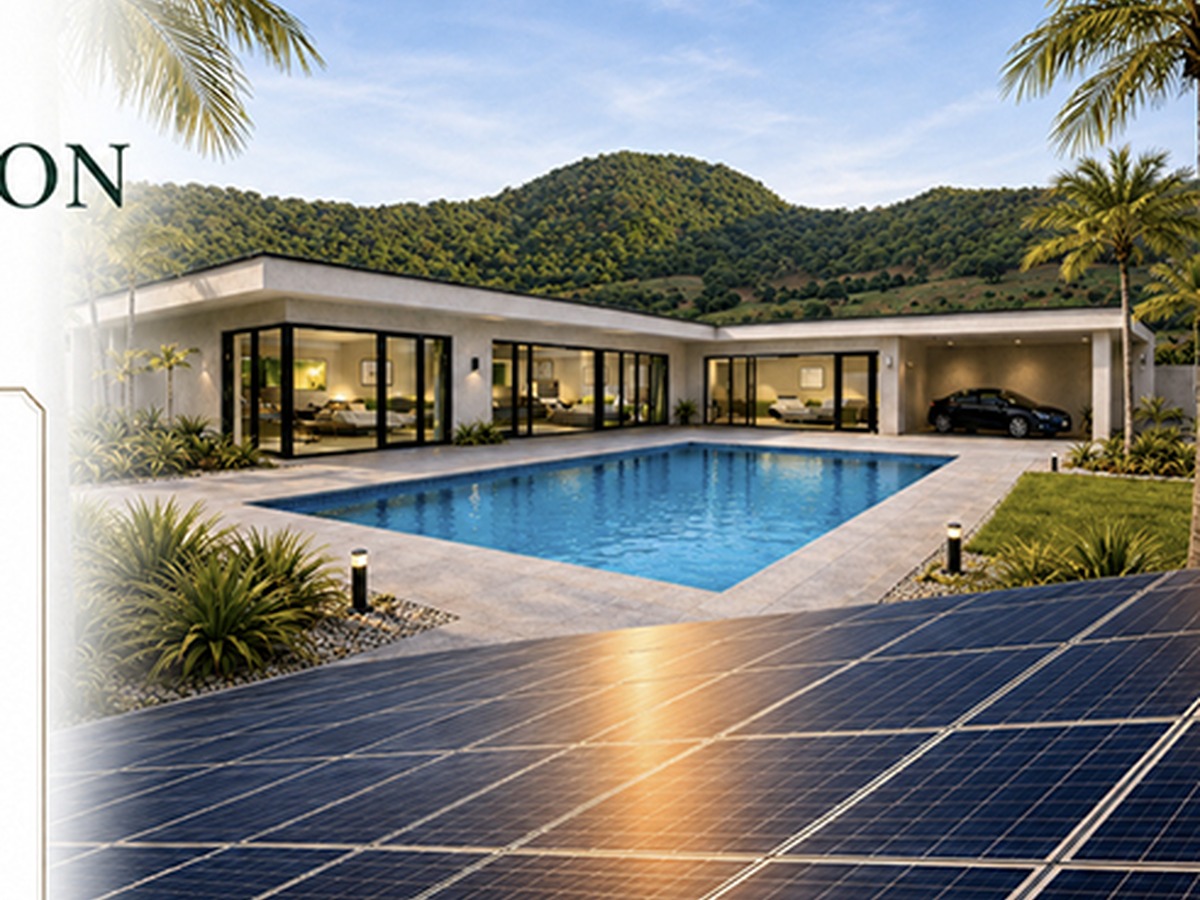 Private courtyard and pool concept
