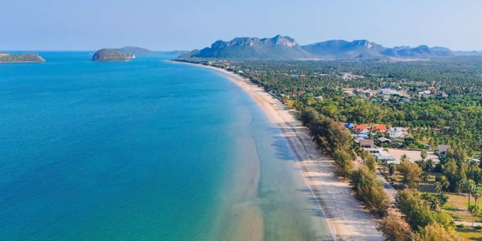 Pranburi coastline and beach