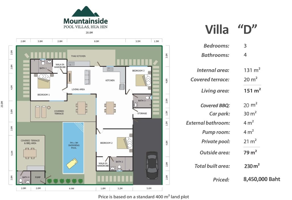Mountainside Pool Villas for sale between Hua Hin and Pranburi