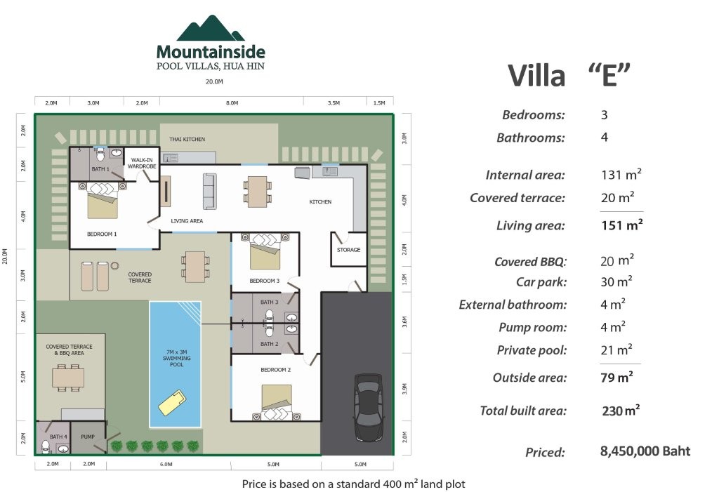Mountainside Pool Villas for sale between Hua Hin and Pranburi