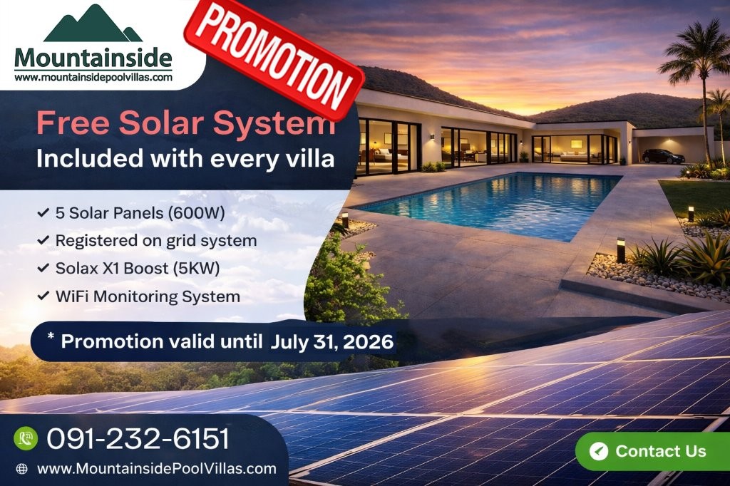 Mountainside Pool Villas between Hua Hin and Pranburi Thailand